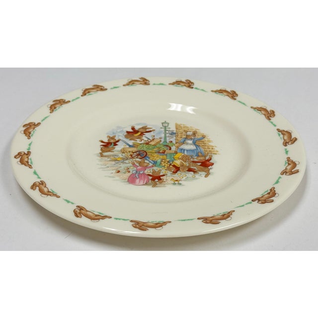 English Vintage Royal Doulton Bunnykins Dishware Set, 3 PCS For Sale - Image 3 of 9