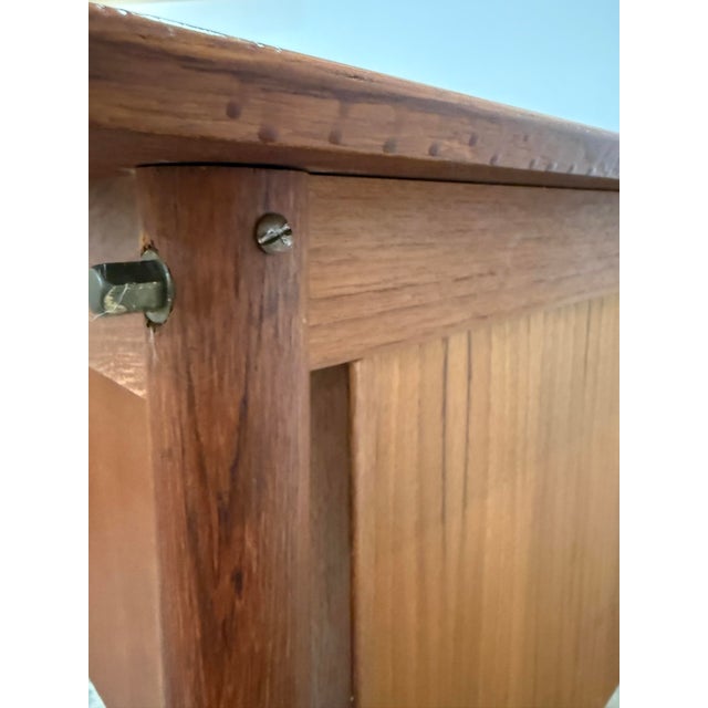 Wood 1960s Arne Vodder Teak Writing Desk With Sliding Drawers For Sale - Image 7 of 12