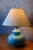 Ceramic Vintage French Bohemian Blue Ceramic Table Lamp, 1960s For Sale - Image 7 of 10