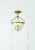 Traditional Chapman & Myers for Visual Comfort Signature Country Semi-Flush Bell Jar Lantern in Antique-Burnished Brass For Sale - Image 3 of 4