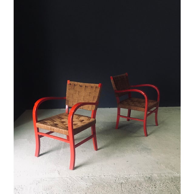Wood Mediterranean Armchairs, France, 1950s, Set of 2 For Sale - Image 7 of 18