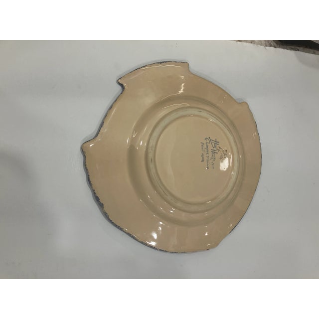 Pair of 1970s Quimper Fish Plates For Sale In Boston - Image 6 of 7
