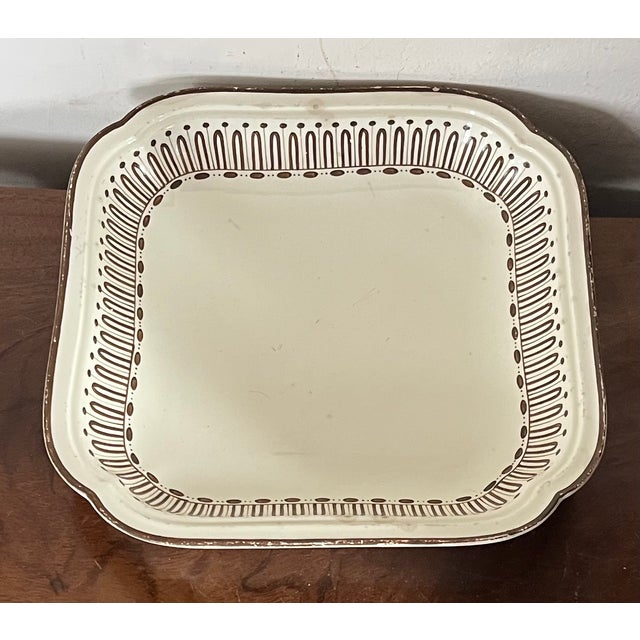 Antique Late 18th Century English George III Wedgwood Creamware Entree or Vegetable Dish in the Etruscan Pattern Circa 1790 - 1800 For Sale - Image 12 of 12