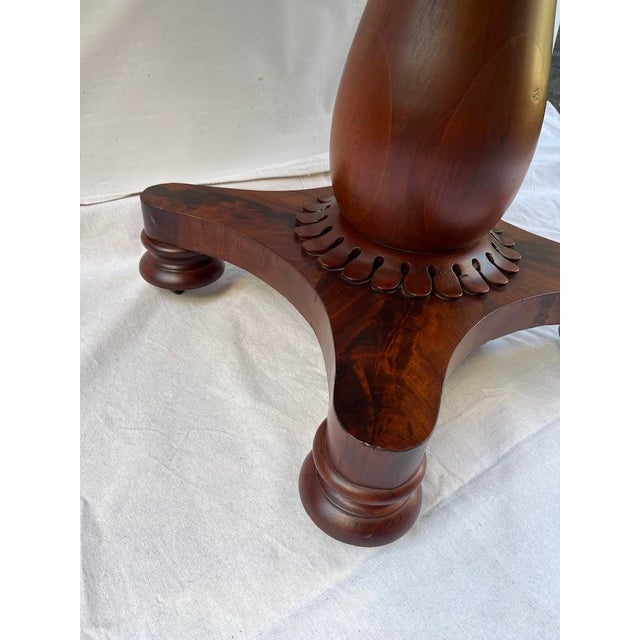 Brown Antique Cherry Pedestal Table For Sale - Image 8 of 17