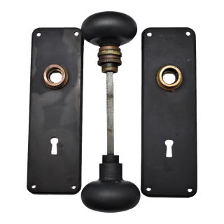 Late 19th Century Historic Bower-Barff Interior Doorknob Set - Set of 4 For Sale