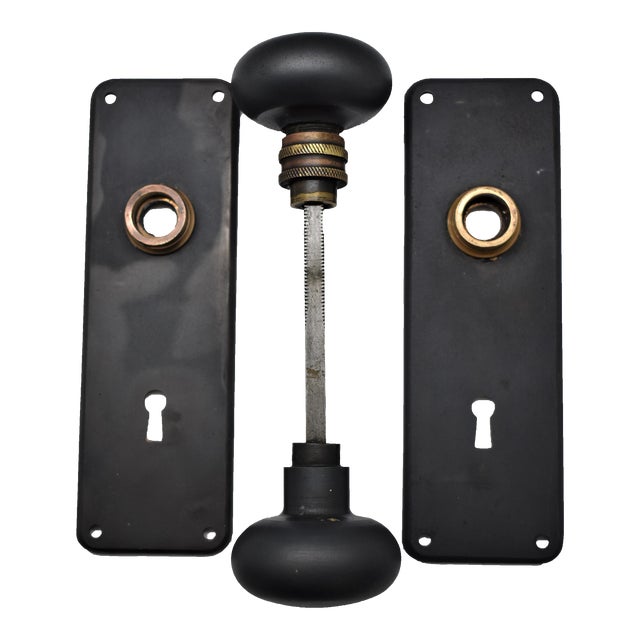 Late 19th Century Historic Bower-Barff Interior Doorknob Set - Set of 4 For Sale