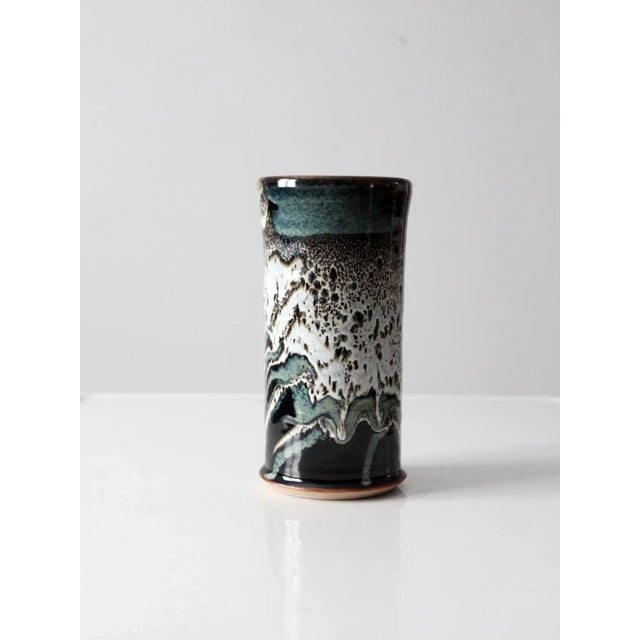 Vintgae Studio Pottery Vase For Sale - Image 4 of 10