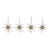 Snowflake Glass 3D Small Hanging Ornaments, Set of 4 For Sale