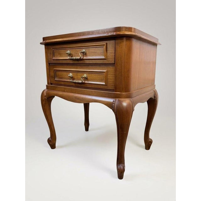 Vintage French Carved Bedside Tables, Set of 2 For Sale - Image 3 of 5