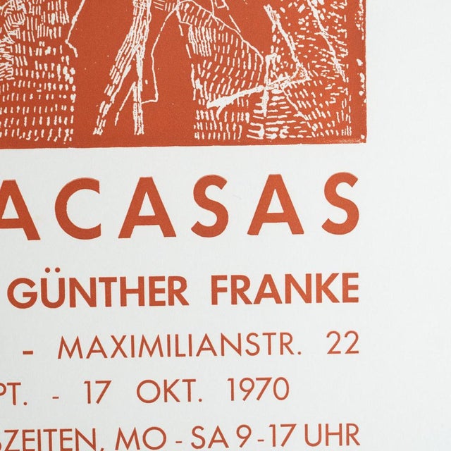 Paper Original Exhibition Poster Vilacasas/Claret at Günther Franke Gallery, 1970 For Sale - Image 7 of 10