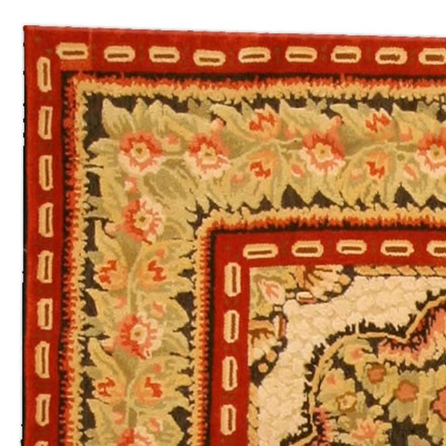 Early 21st Century Contemporary Bessarabian Floral Design Handmade Wool Rug by Doris Leslie Blau For Sale - Image 5 of 6