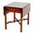 1980s Kindel Mahogany Drop Leaf Side Table / Federal Style Pembroke End Table With Drawer For Sale