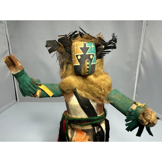 Native American Pueblo Kachina Doll for your consideration. The doll measures approx. 10 inches tall, 6 inches wide and 3...
