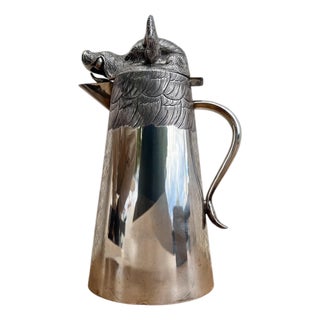 Large Mid 20th Century Boar's Head Jug By F. Valenti, Circa 1960 For Sale