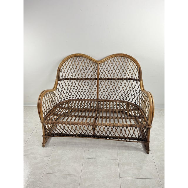 1960s Mid-Century Bamboo Sofa, 1960s For Sale - Image 5 of 10