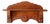 Antique Folk Art Carved Wood Wall Shelf For Sale