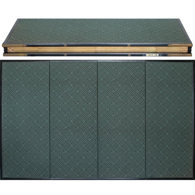 "Egrets and Sparrow", C. 1950s Japanese Yamato-E Style Byobu Screen For Sale - Image 16 of 18