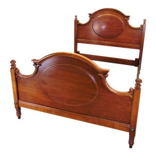 Victorian Style Cherry Queen Size Bed For Sale