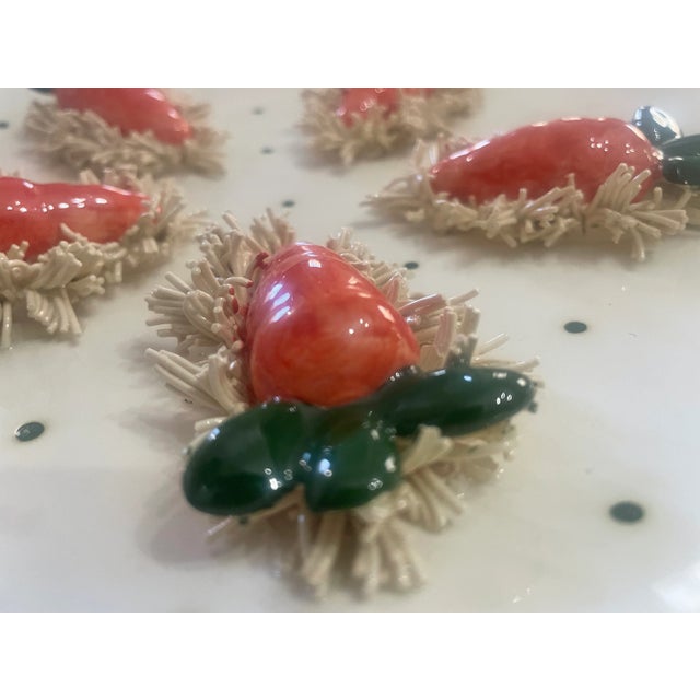 1960s Vintage Decorative Trompe L’oeil Carrot Plate For Sale - Image 5 of 7