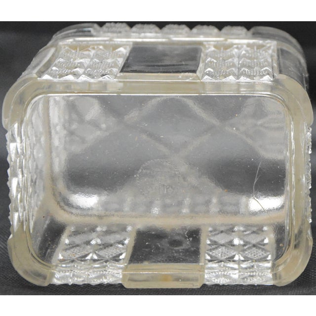 Silver Antique Pressed Glass Lidded Casket For Sale - Image 8 of 10