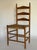 1950s Mid Century Modern Ladder Back Chair with original woven reed seat