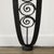 Art Deco Demilune Wrought-Iron Spiral & Noir St Laurent Marble Console Table For Sale In New York - Image 6 of 17