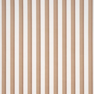 Sample - Schumacher Rigsby Stripe Wallcovering In Driftwood For Sale
