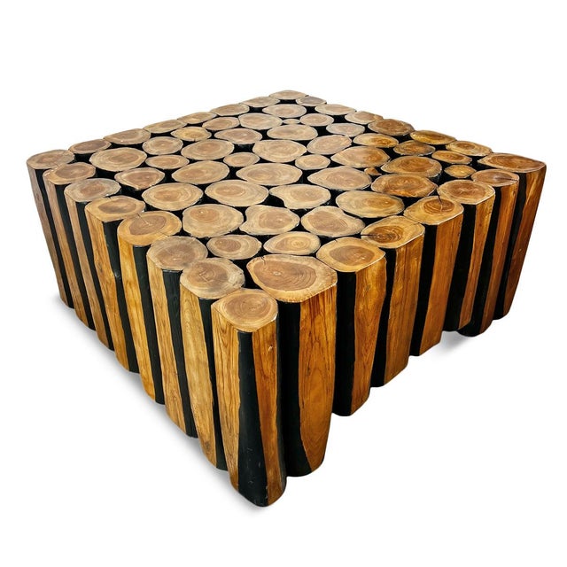 2020s Square Lodge Coffee Table For Sale - Image 5 of 9