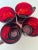 Late 20th Century Vintage Red Crystal Mugs Set of 4 For Sale - Image 5 of 6