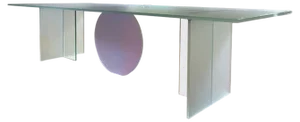 Isola Satin Dining Table by Brajak Vitberg