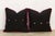 Pair of Black Dotted Gujarati Mashru Pillows For Sale In Los Angeles - Image 6 of 7