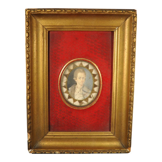 18th Century Portrait Miniature Memento of a Handsome Young Man C.1780 For Sale
