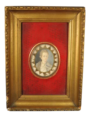 18th Century Portrait Miniature Memento of a Handsome Young Man C.1780
