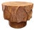 Lychee Swirl Carved Side Table For Sale