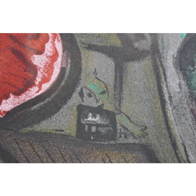 1950 Marc Chagall the Mystical Crucifixion Lithograph Print W Coa 32" For Sale - Image 11 of 14