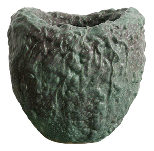 Swedish Contemporary Green Stoneware Vase Sculpture by Mårten Medbo, 2009