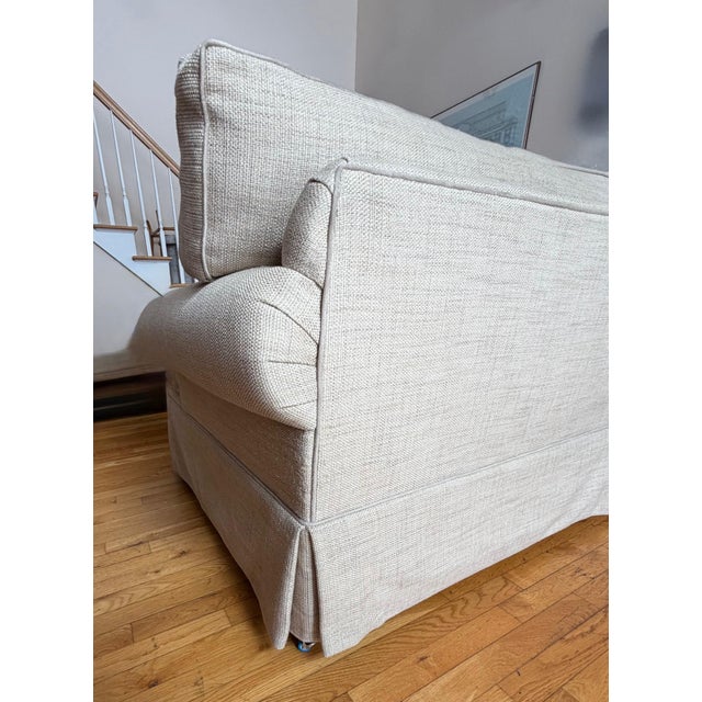 Custom English Roll Arm Sofa by Mitchell Gold + Bob Williams Platinum Collection For Sale - Image 15 of 18