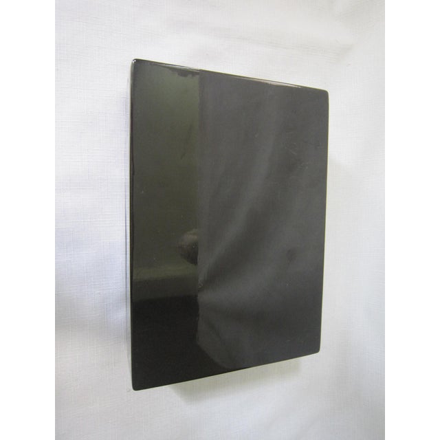 Contemporary Large Modernist Lacquer Enamel Box For Sale - Image 3 of 5