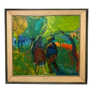 Mid Century Fauvist Style Painting For Sale