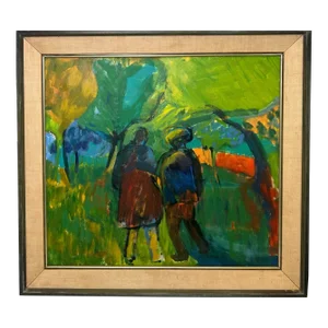 Mid Century Fauvist Style Painting