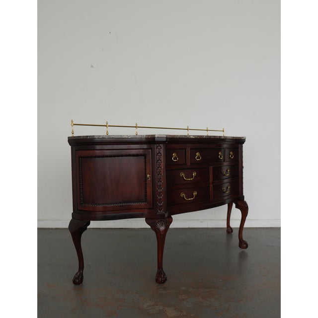 Century Furniture Vintage Century Furniture Marble-Top Sideboard For Sale - Image 4 of 16