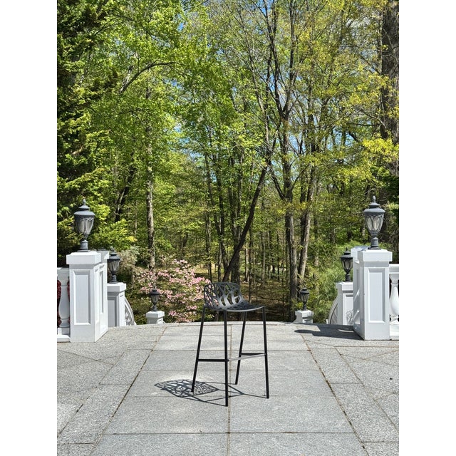Janus Et Cie “Forest” Low Back Barstools by Ramon Esteve (1–16 Available) For Sale - Image 11 of 17