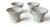 Set 4 Indiana Milk Glass Grape Colony Harvest Footed Cups, 1950s For Sale In New York - Image 6 of 7