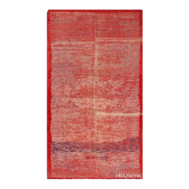 Nazmiyal Collection Double Sided Vintage Berber Moroccan Red Rug For Sale