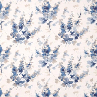 Sanderson Delphiniums Fabric in Indigo For Sale
