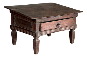 Small Antique Indonesian Teak Writing Table, 1930s
