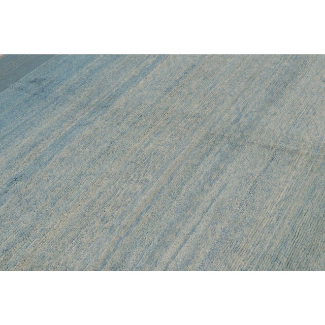 Rug & Kilim Rug & Kilim’s Contemporary Oversized Rug in Beige and Blue Tones For Sale - Image 4 of 9