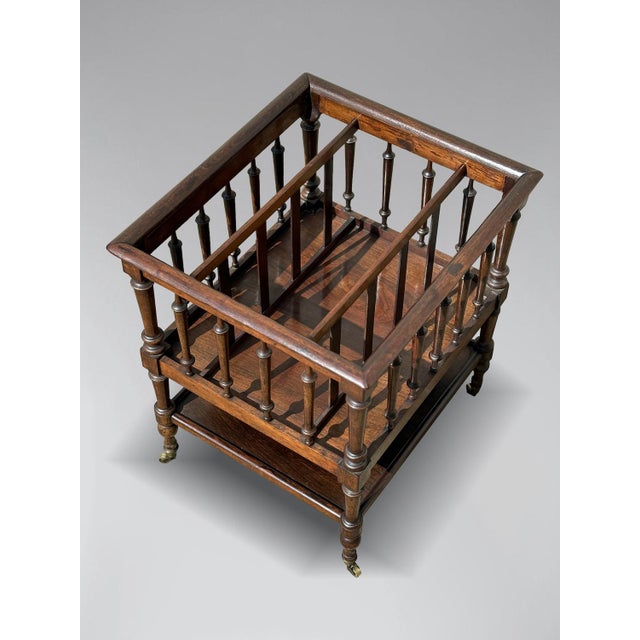 19th Century French Rosewood Canterbury, 1880 For Sale - Image 4 of 7