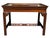 Mid 20th Century Mahogany Chippendale Style Butlers Coffee Table With Glass Top Serving Tray For Sale - Image 10 of 12