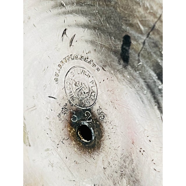 Antique Wilcox Silver Co. Ceramic Lined Silver Pitcher-Circa 1880 For Sale - Image 10 of 13